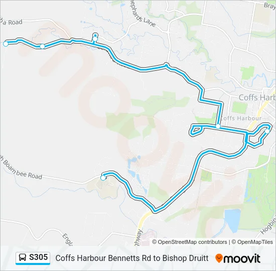 S305 Bus Line Map