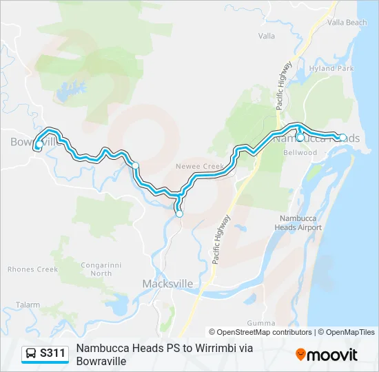 S311 Bus Line Map