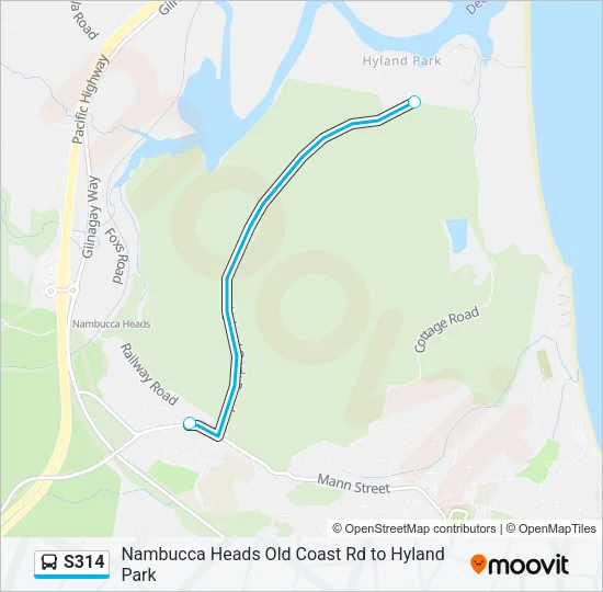 S314 Bus Line Map