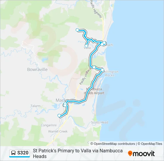 S320 Bus Line Map