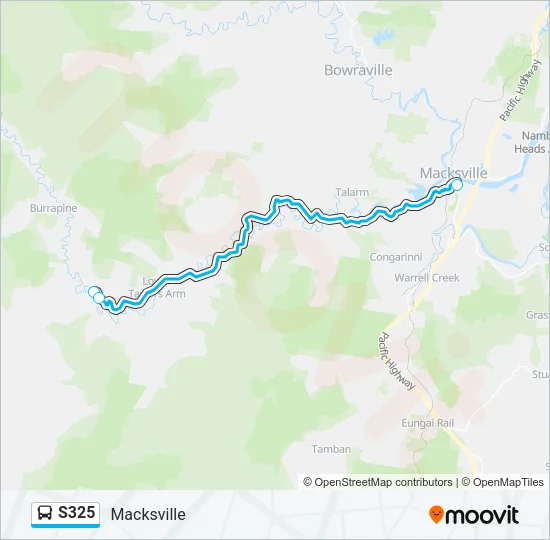 S325 Bus Line Map