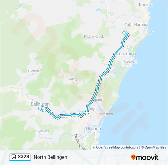 S328 Bus Line Map