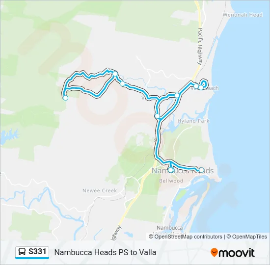S331 Bus Line Map