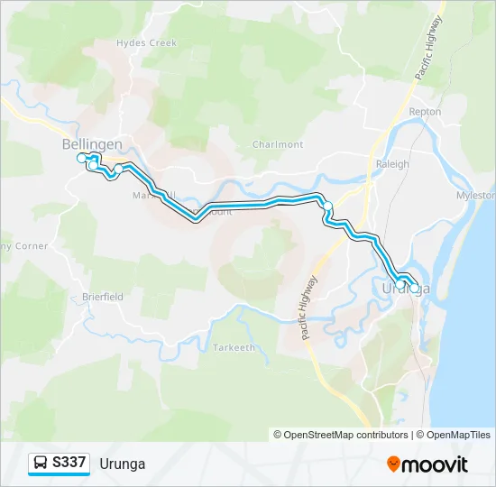 S337 Bus Line Map