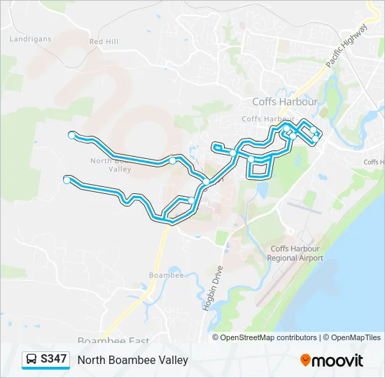 S347 Bus Line Map