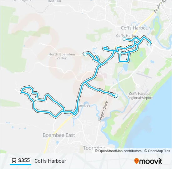 S355 Bus Line Map