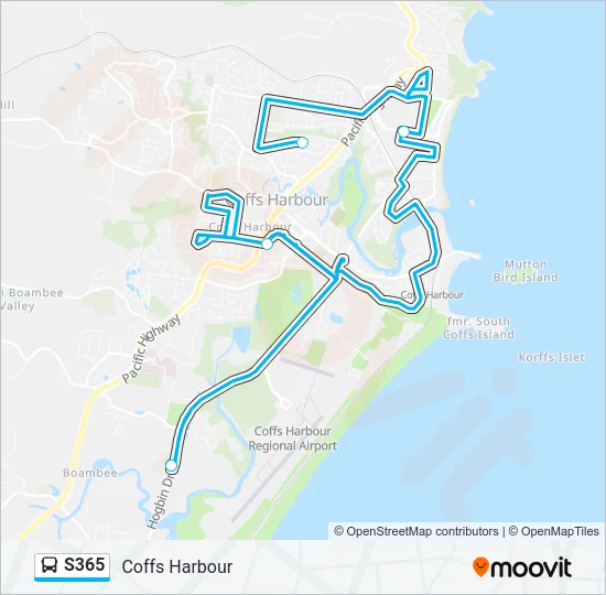 S365 Bus Line Map