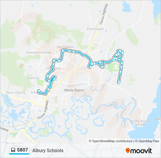 S807 Bus Line Map