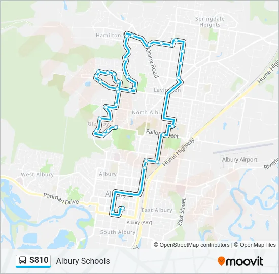 S810 Bus Line Map