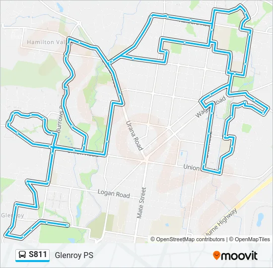 S811 Bus Line Map