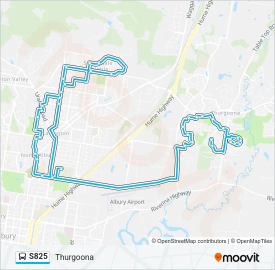 S825 Bus Line Map