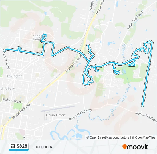 S828 Bus Line Map