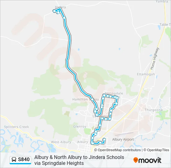S840 Bus Line Map