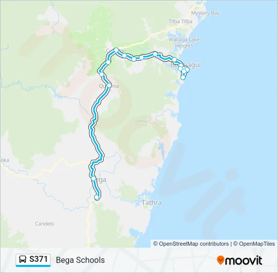 S371 Bus Line Map