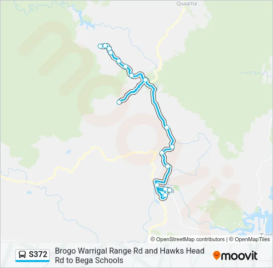 S372 Bus Line Map