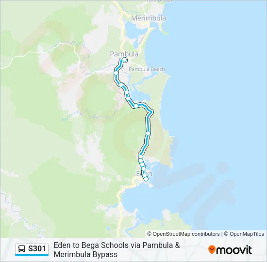 S301 Bus Line Map