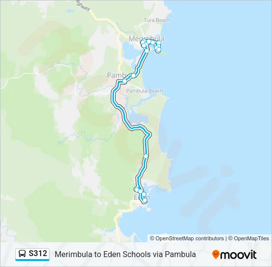 S312 Bus Line Map