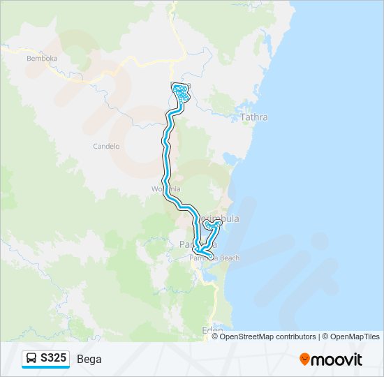 S325 bus Line Map