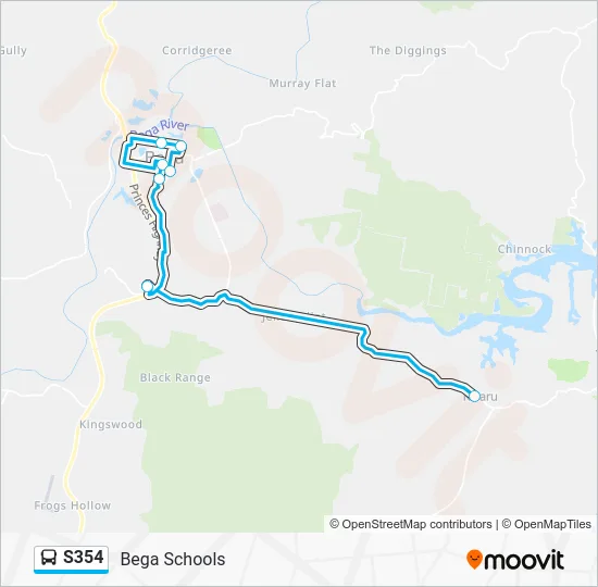 S354 Route: Schedules, Stops & Maps - Bega Schools (Updated)