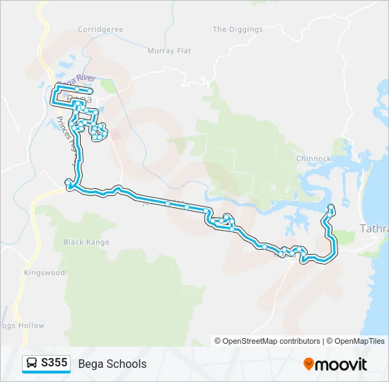 S355 Bus Line Map