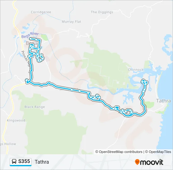 S355 Bus Line Map