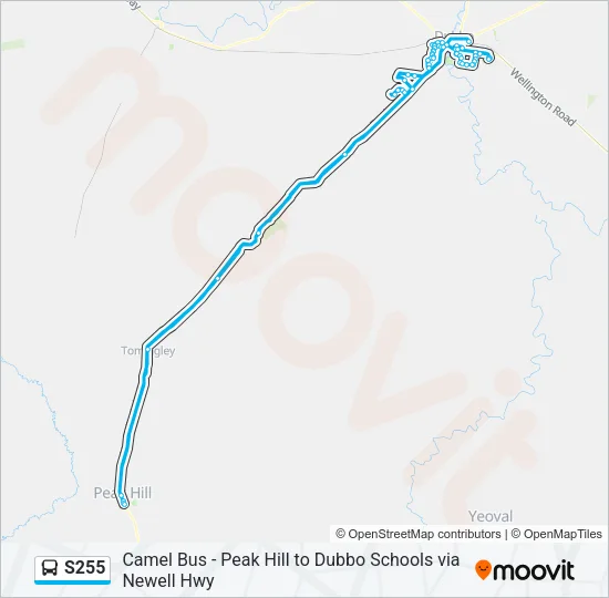 S255 Bus Line Map