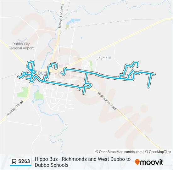 S263 Bus Line Map