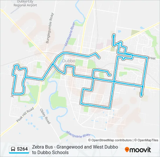 S264 Bus Line Map