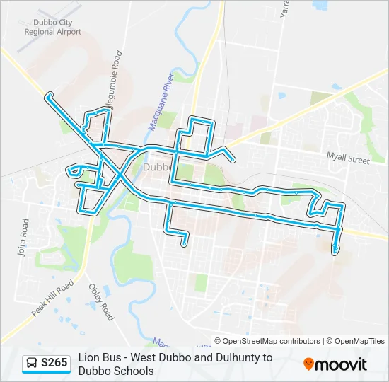S265 Bus Line Map