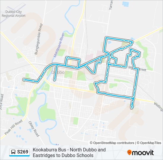 Mapa de S269 de autobús