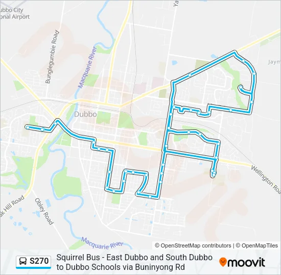 S270 Bus Line Map