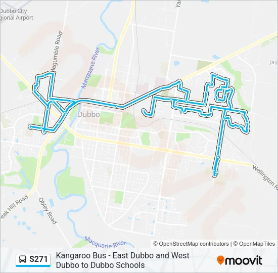 S271 Bus Line Map
