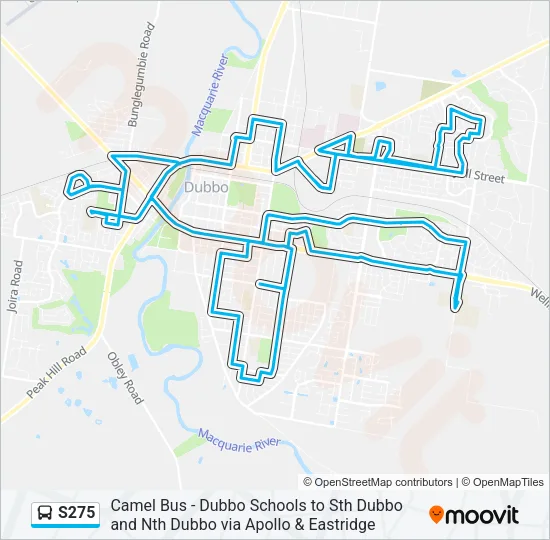 S275 Bus Line Map