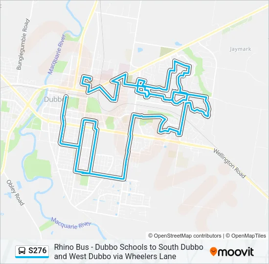 S276 Bus Line Map