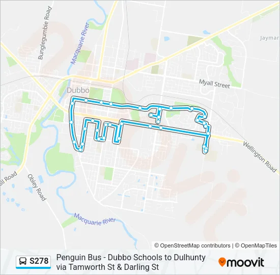 S278 Bus Line Map