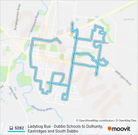 S282 Bus Line Map