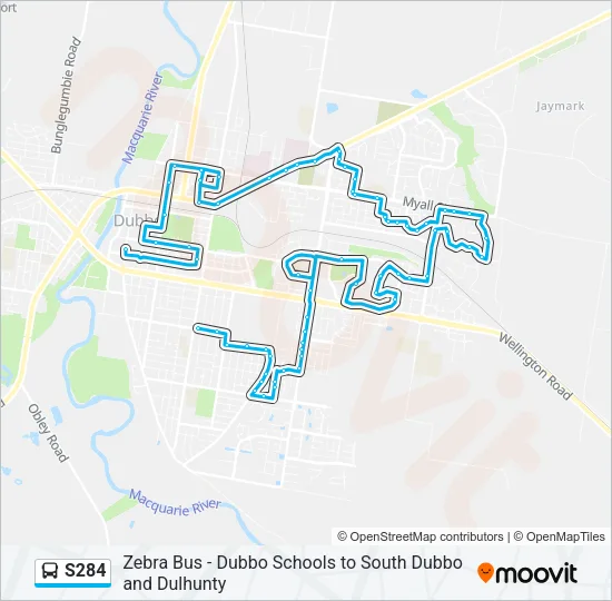 S284 Bus Line Map