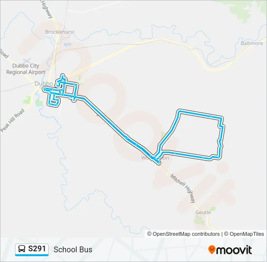 S291 Bus Line Map