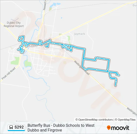 S292 Bus Line Map
