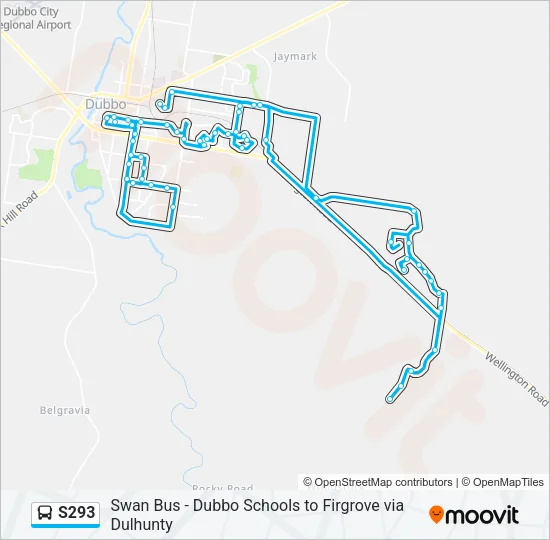 S293 Bus Line Map