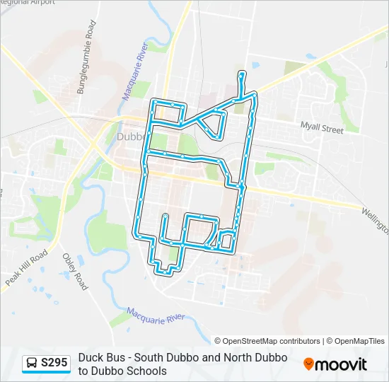 S295 Bus Line Map