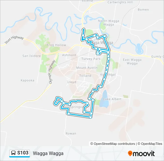 S103 Bus Line Map