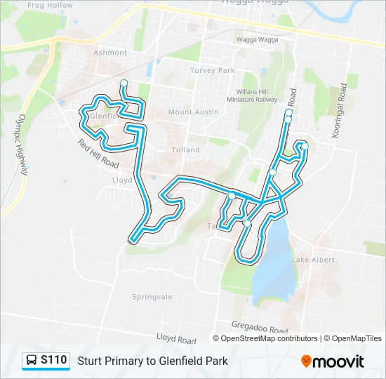 S110 Bus Line Map