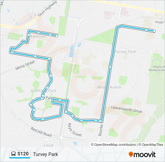 S120 Bus Line Map