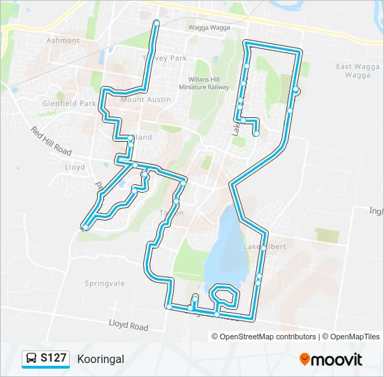 S127 Bus Line Map