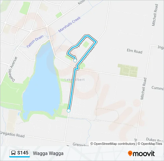 S145 Bus Line Map