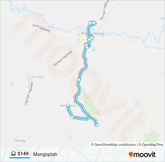 S149 Bus Line Map