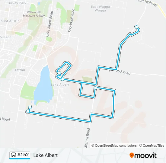 S152 Bus Line Map