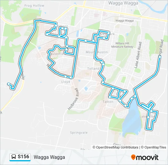 S156 Bus Line Map