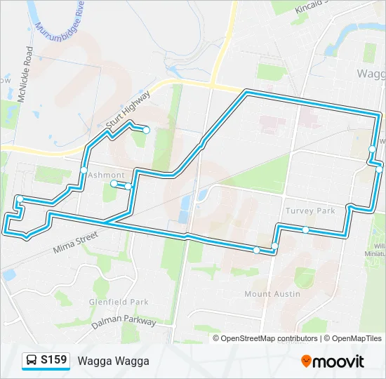 S159 Bus Line Map